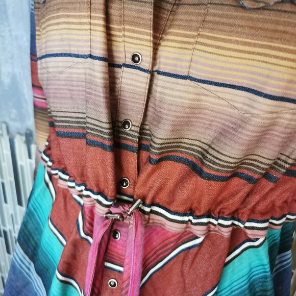 Striped Multicolor Shirt Dress - Picture 2 of 7